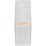 Fractal Design Summit Chalk White TG Clear Tint, Tower-Gehäuse weiß/holz