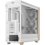Fractal Design Summit Chalk White TG Clear Tint, Tower-Gehäuse weiß/holz