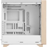 Fractal Design Summit Chalk White TG Clear Tint, Tower-Gehäuse weiß/holz