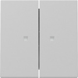 Gira Wippe zweifach mit Kontrollfenster grau, Retail