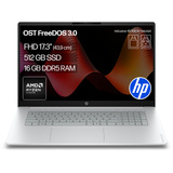 HP Omnibook 3 17-dp0058ng, Notebook silber, AMD Ryzen 5 40, AMD Radeon 610M, 16 GB LPDDR5, 512 GB (512 GB SSD), ohne Betriebssystem