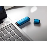 Kingston IronKey Vault Privacy 50 256 GB, USB-Stick hellblau/schwarz, USB-A 3.2 Gen 1