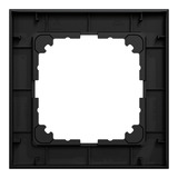Merten Rahmen einfach matt lackiert aus Thermoplast für Unterputzmontage, Schutzart IP20 schwarz (matt), Retail