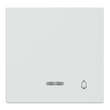 Merten Wippe Kontrollfenster Aufdruck Klingel weiß (glänzend), Retail