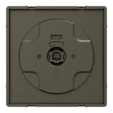 Merten Zentralplatte mit Rollladen-Tast-Rastschalter-Einsatz aus Metall bronze, Retail