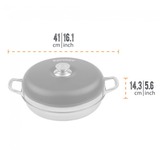 Petromax Camping Backofen, Backform edelstahl/schwarz, 3-teilig