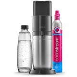 SodaStream Wassersprudler Duo Titan Starter-Set inkl. Glasflasche, CO₂-Zylinder