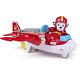 Spin Master Paw Patrol Air Rescue - Marshalls Feuerwehrflugzeug mit Geschoss-Abwurf und Marshall Spielfigur , Spielfahrzeug 