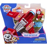 Spin Master Paw Patrol Air Rescue - Marshalls Feuerwehrflugzeug mit Geschoss-Abwurf und Marshall Spielfigur , Spielfahrzeug 