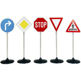 Theo Klein Verkehrsschilder-Set, Verkehrszeichen 5-tlg.