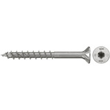 fischer Spanplattenschraube PowerFast II 5,0x60 Senkkopf TX 100 Stück, mit Teilgewinde, Edelstahl A2