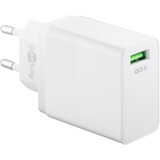 goobay USB Schnellladegerät QC3.0 (18W) weiß weiß, Quick Charge (QC3.0)
