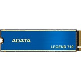 ADATA LEGEND 710 1 TB, SSD blau/gold, PCIe 3.0 x4, NVMe 1.4, M.2 2280