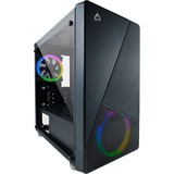 AZZA Noir 130, Tower-Gehäuse schwarz, Tempered Glass