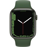 Apple Watch Series 7, Smartwatch grün/dunkelgrün, 45 mm, Sportarmband, Aluminium-Gehäuse, LTE