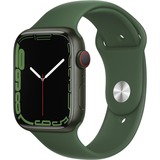 Apple Watch Series 7, Smartwatch grün/dunkelgrün, 45 mm, Sportarmband, Aluminium-Gehäuse, LTE