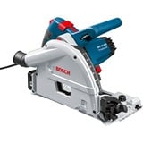 Bosch Professional Tauchsäge GKT 55 GCE Professional, mit FSN 1400, Handkreissäge blau, 1.400 Watt, L-BOXX