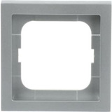 Busch-Jaeger Rahmen einfach zum Abdecken von Schaltern, Tastern und Steckdosen, future linear aluminium (gebürstet), Retail