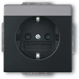 Busch-Jaeger Schutzkontaktsteckdose Einsatz 20 EUCNB-885 schwarz (matt), Retail