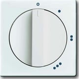 Busch-Jaeger Zentralscheibe Drehschalter für 3 Stufen Drehschalter, Abdeckung weiß (glänzend), Retail