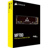 Corsair MP700 2 TB, SSD schwarz, PCIe 5.0 x4, NVMe 2.0, M.2 2280