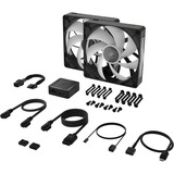 Corsair RX140 MAX RGB, Gehäuselüfter schwarz, 2er Pack, 140 mm