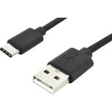 Digitus USB 2.0 Anschlusskabel USB-A > USB-C schwarz, 1 Meter, PD, Laden mit bis zu 15 Watt