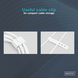 Digitus USB 2.0 Silikon-Kabel USB-C > Lightning, MFI zertifiziert weiß, 1 Meter, PD 2.0, Laden mit bis zu 60 Watt