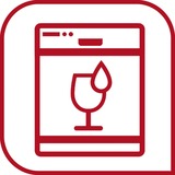Emsa CLIP & CLOSE Glas-Frischhaltedose 0,85 Liter transparent/rot, rechteckig