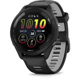 Garmin Forerunner 265, Smartwatch schwarz/hellgrau, 46 mm, Silikon-Armband