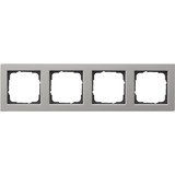 Gira Abdeckrahmen vierfach Edelstahl edelstahl, Retail