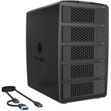 ICY BOX Heart RAID 3705 IB-RD3705-CU3, RAID-Gehäuse schwarz, 5-Bay RAID-System