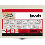 KWB Oberfräser-Set, 12-teilig Schaft Ø 8mm, in Holzkiste