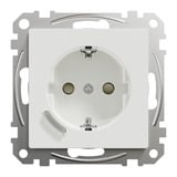 Merten Connected Schutzkontaktsteckdose mit Ein-/Ausschalter, 16 Ampere, Unterputz, glänzend weiß (glänzend), Retail