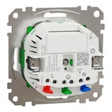 Merten Connected Schutzkontaktsteckdose mit Ein-/Ausschalter, 16 Ampere, Unterputz, glänzend weiß (glänzend), Retail