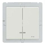 Merten Doppelte Wippe mit Kontrollfenster IP 44 weiß (glänzend), Retail