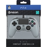 Nacon Wired Compact Controller, Gamepad hellgrau/dunkelgrau, PlayStation 4, PC
