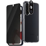 PanzerGlass Flagship 3-in-1 Privacy Set transparent/weiß, Samsung Galaxy A56 5G, QI-kompatibel, EasyAligner