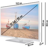 Telefunken XF32N550M-W, LED-Fernseher 80 cm (32 Zoll), weiß, FullHD, Triple Tuner, HDMI