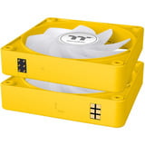 Thermaltake CT140 EX Reverse ARGB Sync PC Cooling Fan Bumblebee, Gehäuselüfter gelb, 3er-Pack, 140 mm