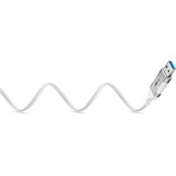 goobay Ethernet-Adapterkabel USB-A 3.2 Gen1 > RJ-45, Slim weiß, 2 Meter
