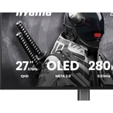 iiyama G-Master GOB2701QSC-B1 OLED, Gaming-Monitor 68.6 cm (27 Zoll), schwarz, QHD, HDMI, DP, USB-Hub, 280Hz Panel