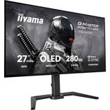 iiyama G-Master GOB2701QSC-B1 OLED, Gaming-Monitor 68.6 cm (27 Zoll), schwarz, QHD, HDMI, DP, USB-Hub, 280Hz Panel