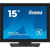 iiyama ProLite T1532MSC-B1S, LED-Monitor 38 cm (15 Zoll), schwarz (matt), XGA, TN, VGA, HDMI, DisplayPort