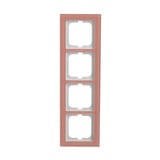 0 Abdeckrahmen 4-fach rosa, Retail