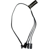 Alphacool Digital RGB LED Y-Kabel 3-fach mit JST Stecker schwarz, 30cm