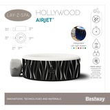 Bestway Whirlpool LAY-Z-SPA Hollywood AirJet, Ø 196cm x 66cm, Schwimmbad mehrfarbig/schwarz, LED-Design mit Farbwechsel
