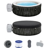 Bestway Whirlpool LAY-Z-SPA Hollywood AirJet, Ø 196cm x 66cm, Schwimmbad mehrfarbig/schwarz, LED-Design mit Farbwechsel