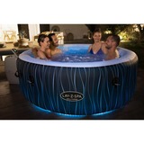 Bestway Whirlpool LAY-Z-SPA Hollywood AirJet, Ø 196cm x 66cm, Schwimmbad mehrfarbig/schwarz, LED-Design mit Farbwechsel