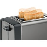 Bosch Home Kompakt-Toaster DesignLine TAT5P425DE grau/schwarz, 970 Watt, für 2 Scheiben Toast